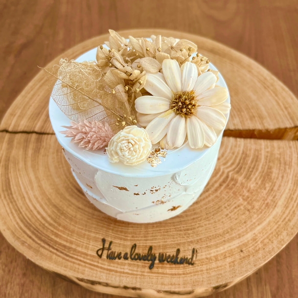 マーガレットフラワーのミニクレイケーキ♡ 4枚目の画像