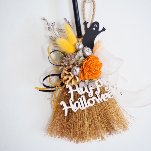 ハロウィン壁掛けフラワーアレンジオブジェNo90 ハロウィン壁掛けフラワーアレンジオブジェNo90