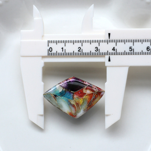 七宝焼【 幻想の宝石 /mini 】 有線七宝 ミニブローチ ブローチ asou