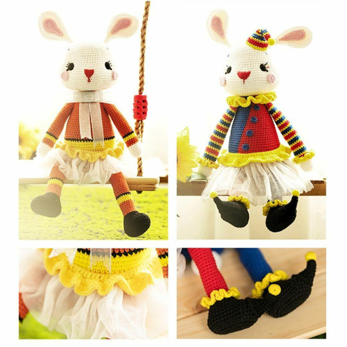 ハンドメイド あみぐるみ 耳長いうさぎ レシピ 編み図 作り方 編み図