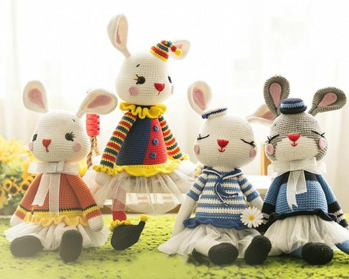 ダ*ん様 シマリスうさぎ ハンドメイド あみぐるみ シマリス幼稚園 ハンドメイド あみぐるみ - メルカリ