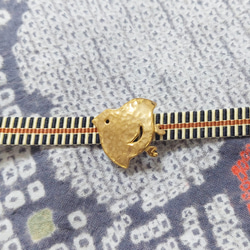 Creema限定】髪飾り 几帳結び(大) 金茶 ヘッドドレス（アクセサリー
