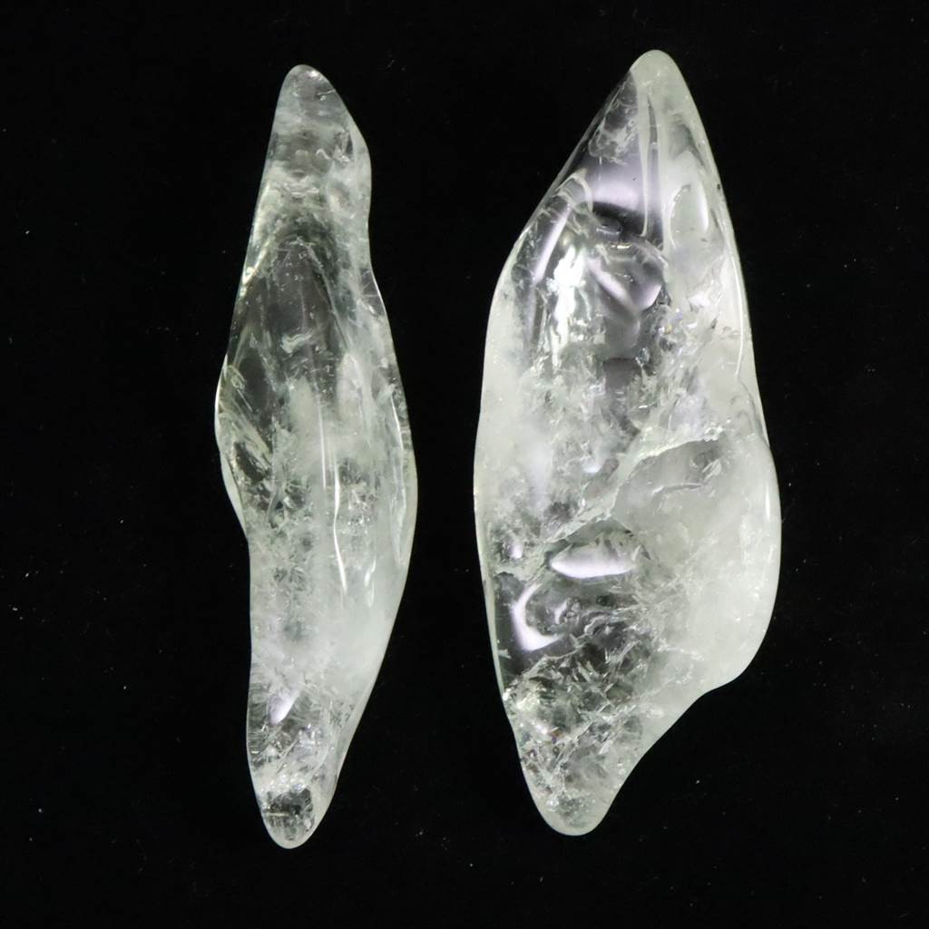 グリーンアメジスト プラシオライト タンブル2個セット 48.8g #61476