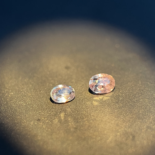 アレキサンドライトペア天然石,宝石, Natural Alexandrite pair 0.18