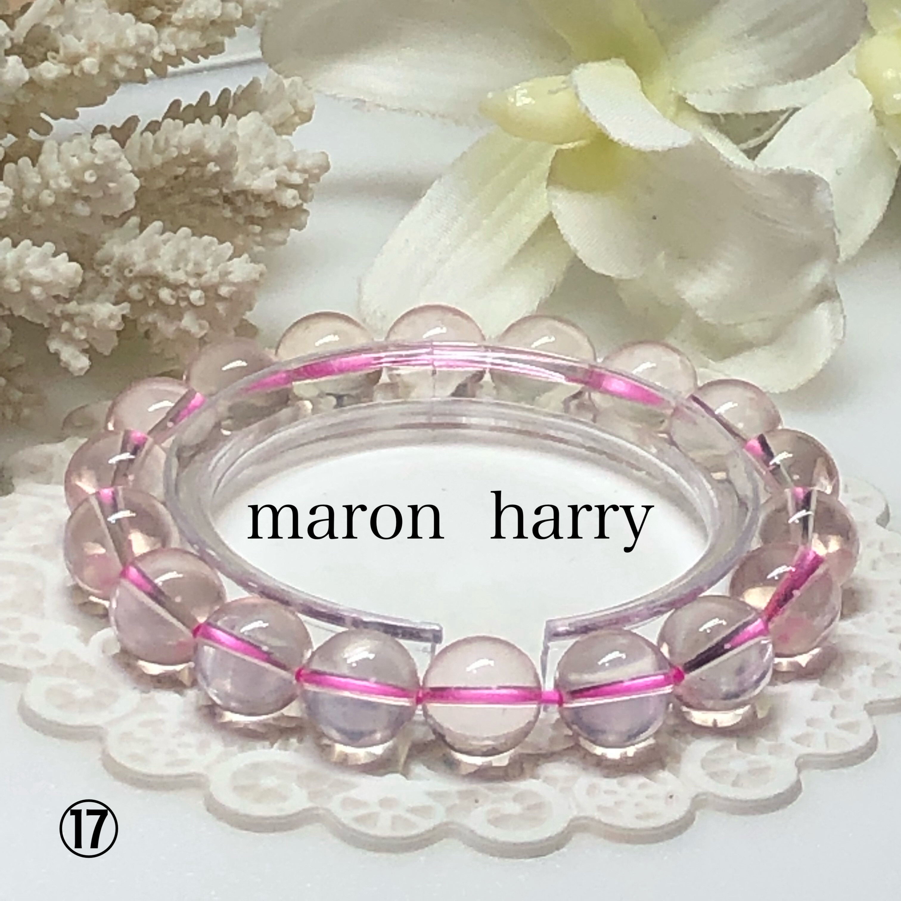 スターローズクォーツブレスレット⑰•*¨*•.¸¸♬ ブレスレット MARON 