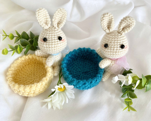 Yarnnakarn うさぎの小物入れ ぶき工房 うさぎが守るプレゼントBOX