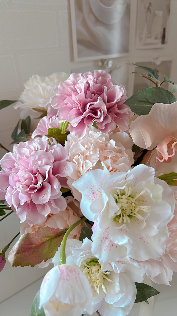 造花 ブーケ ピンク系 アーティシャルフラワー 造花 ブーケ ピンク系 アーティシャルフラワー