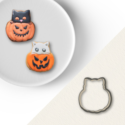 かぼちゃ ジャック・オー・ランタン 猫 ハロウィン クッキー型