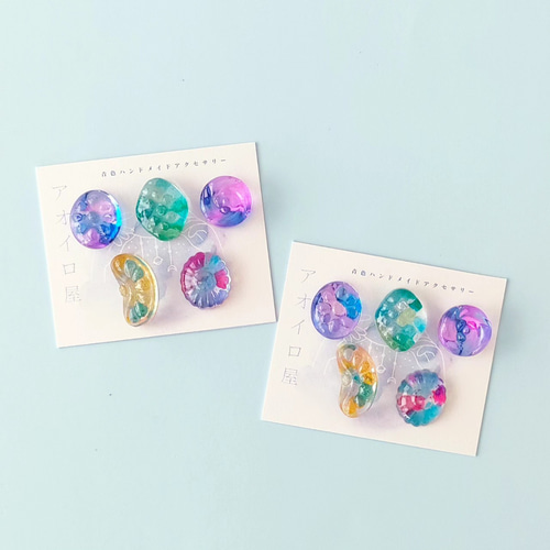 レトロポップドロップキャンディ 〗 ピアス イヤリング レジン