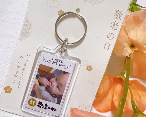 フォトキーホルダー ハメパチ フォトキーホルダー 正方形 KK33 1個入り 33×33mm 卒団