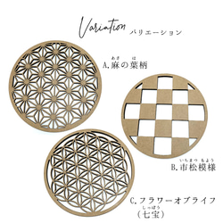 kmt-pl  インテリアプレート 壁飾り 和柄 (きめつ柄) ウォールデコレーション インテリア雑貨 置物 おしゃれ 3枚目の画像