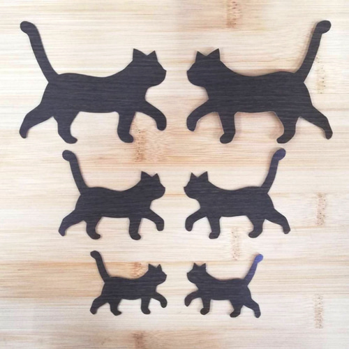 オーダー受付中　猫柄　猫シルエット　ハンドメイド オーダー受付中猫柄猫シルエットハンドメイド