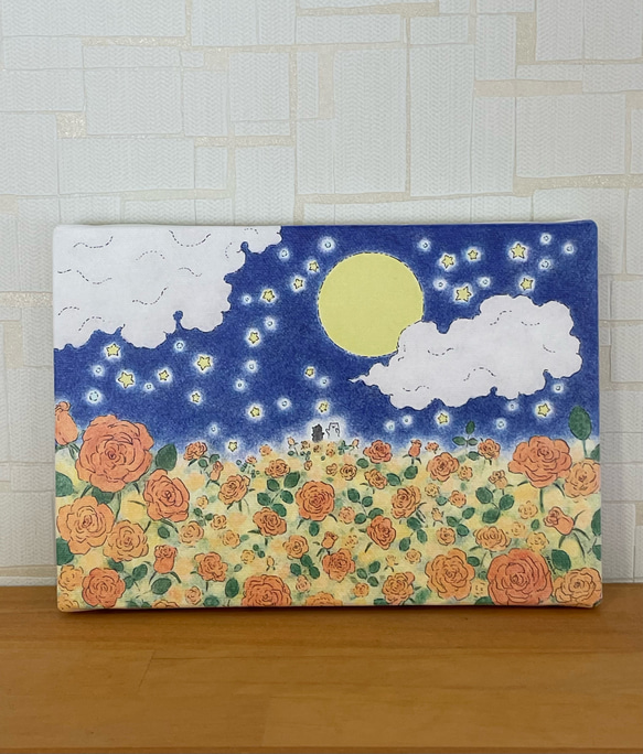 猫と花』 油絵 ミニ絵画 原画 フレーム付き - メルカリ