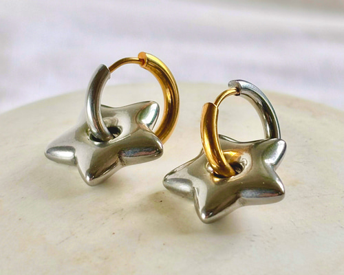 ゴージャス【RL】ミックスクリスタルチャーム フープイヤリング SWAROVSKI｜【公式】【スワロフスキー】Swarovski Sparkling