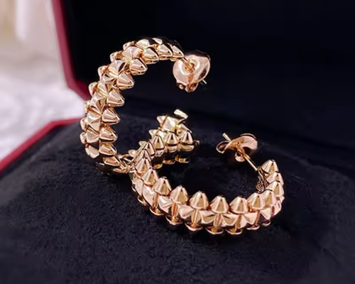 ✨最高級✨ギザギザトゲトゲピアス✨ピンクゴールド✨ハイクオリティ✨ 高品質 ツノデザイン とげとげ ピンクゴールド ピアス ピアス