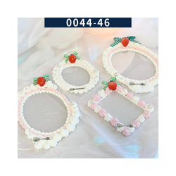 0044-46 苺ショートケーキ モチーフ ホイップデコケース 硬質