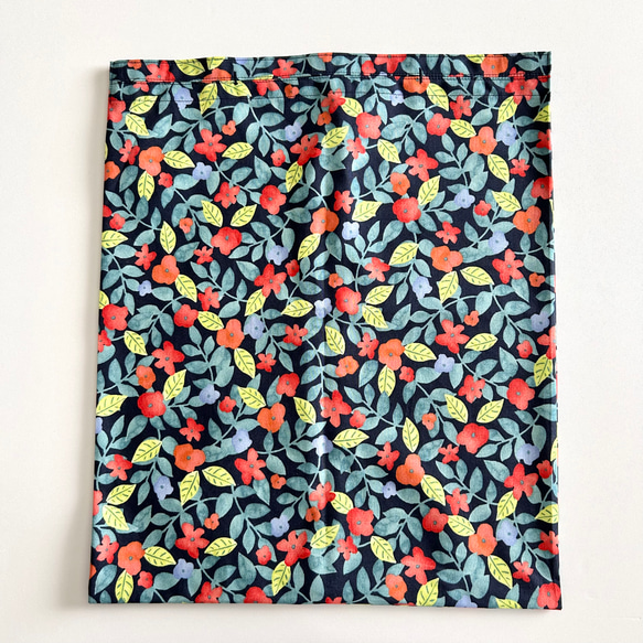ピザボックスが入るエコバッグ/garden:navy 5枚目の画像