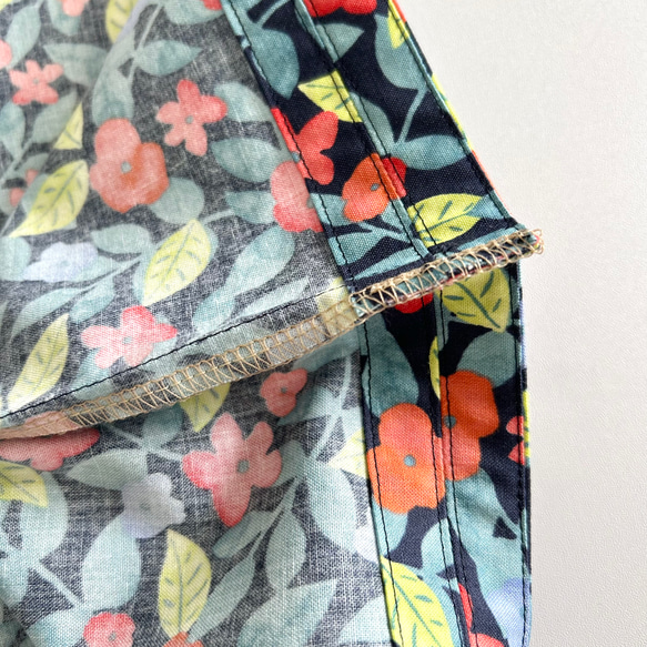 ピザボックスが入るエコバッグ/garden:navy 7枚目の画像