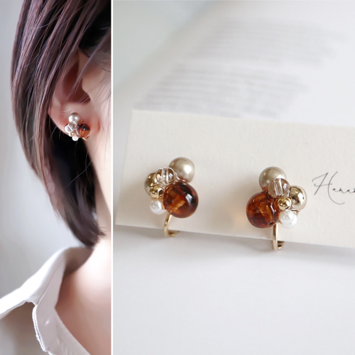 Sibilia Hug earrings LGオシャレなハンドクラフトピアス Sibilia Hug earrings LGオシャレなハンドクラフトピアス