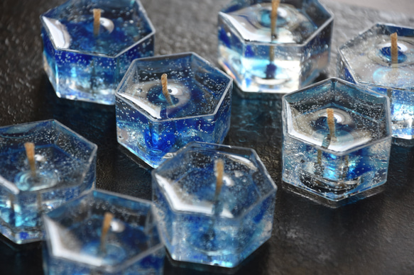 限定ノベルティ：六角形ティーライトキャンドル 