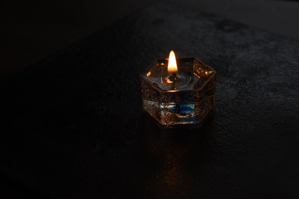 限定ノベルティ：六角形ティーライトキャンドル 