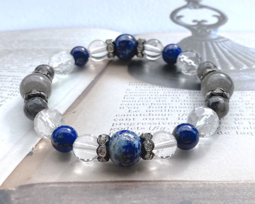 ビジネスのお守り】ラピスラズリ×ラブラドライト×ラルビカイト 天然石