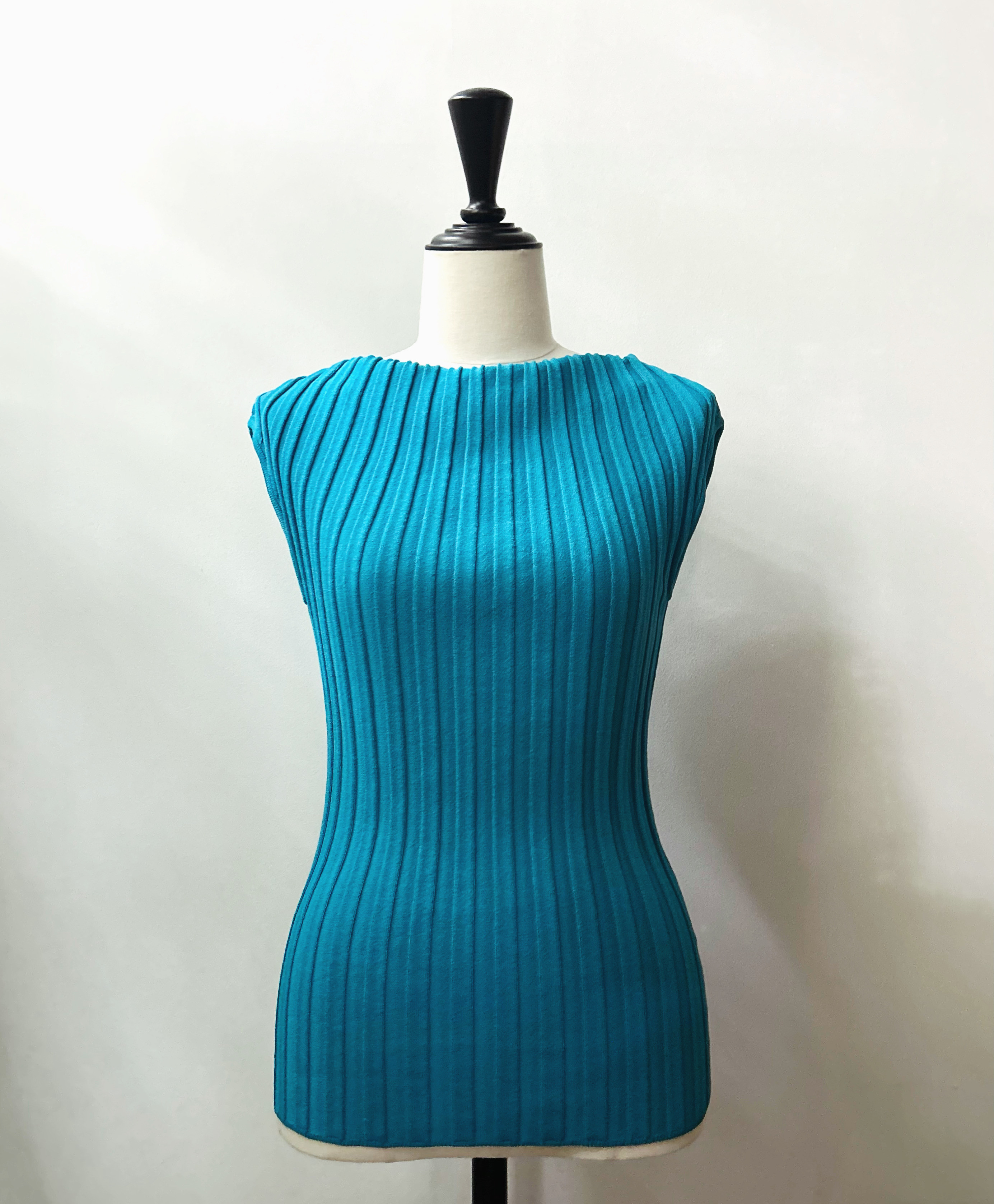 ワイドリブトップス　ターコイズ