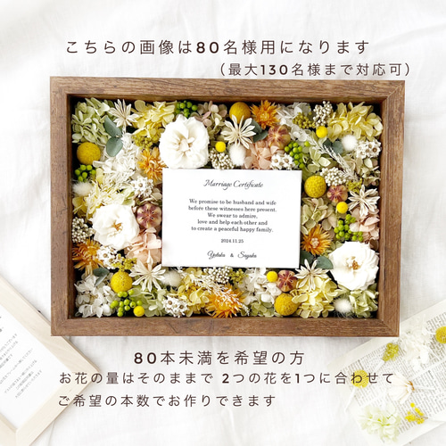 23様用 ♡ ウェディング 結婚証明書 リングピロー ウエディングA-25 参加型結婚証明書&リングピロー】大きめアンティークガラス