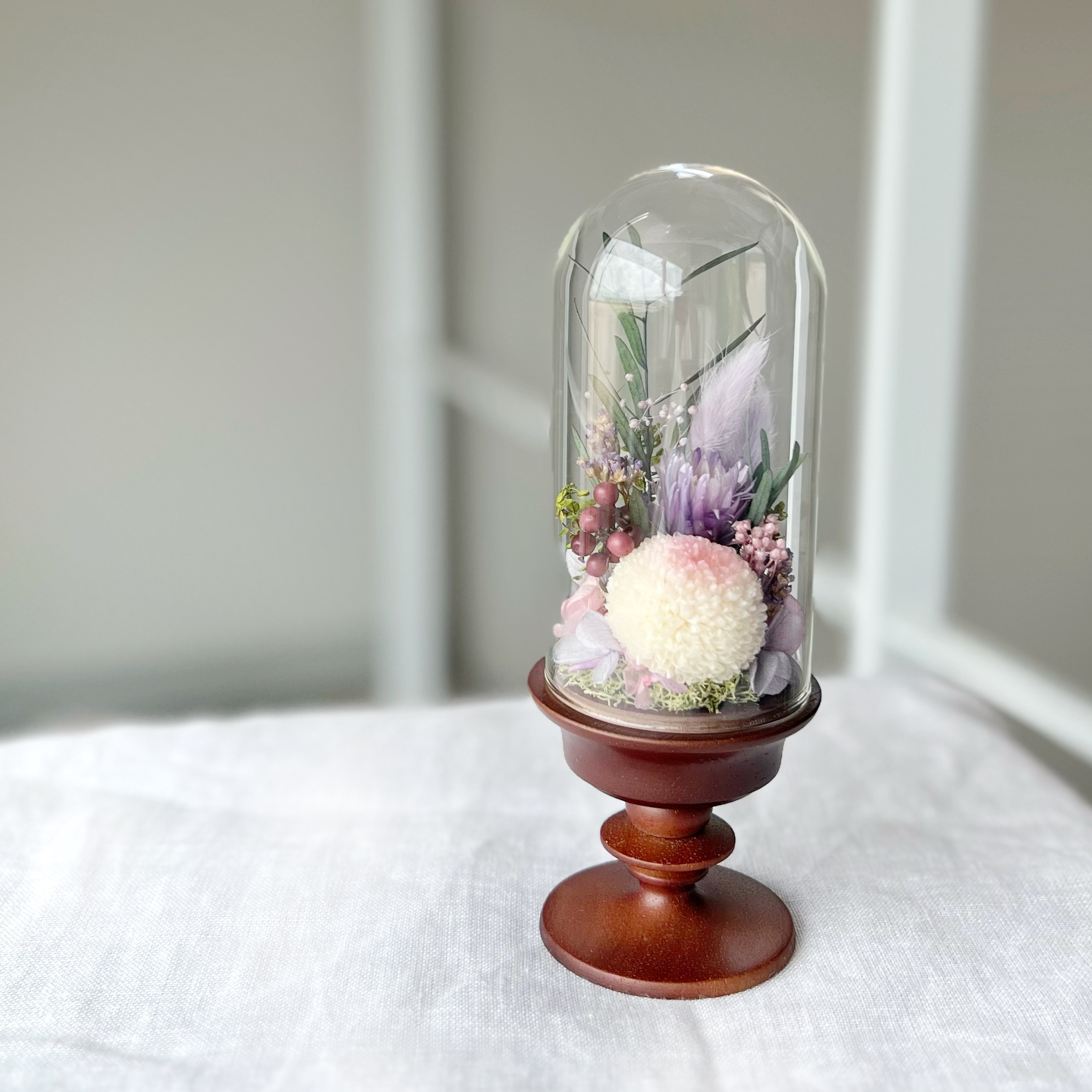 1対2点セット　仏花　お供え　ピンクパープル　枯れない仏花　プリザーブドフラワー　ブルー　命日　一周忌　新盆　喪中見舞い