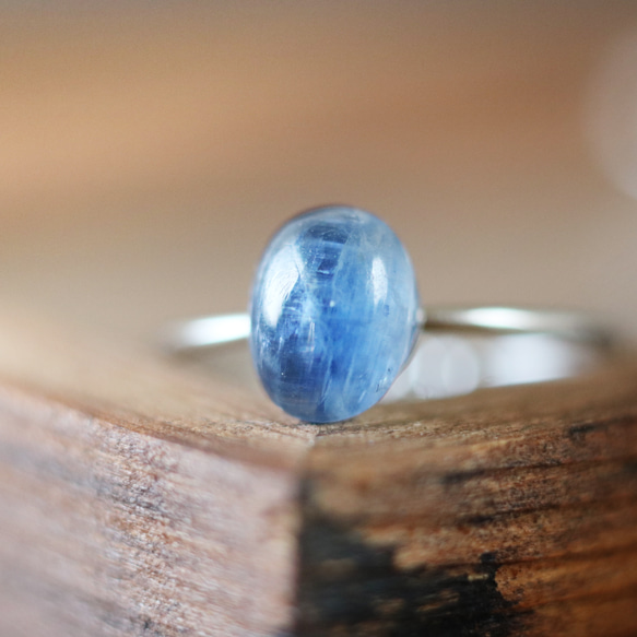 （獨一無二）藍晶石無環（8*6mm，手術不鏽鋼） 第1張的照片