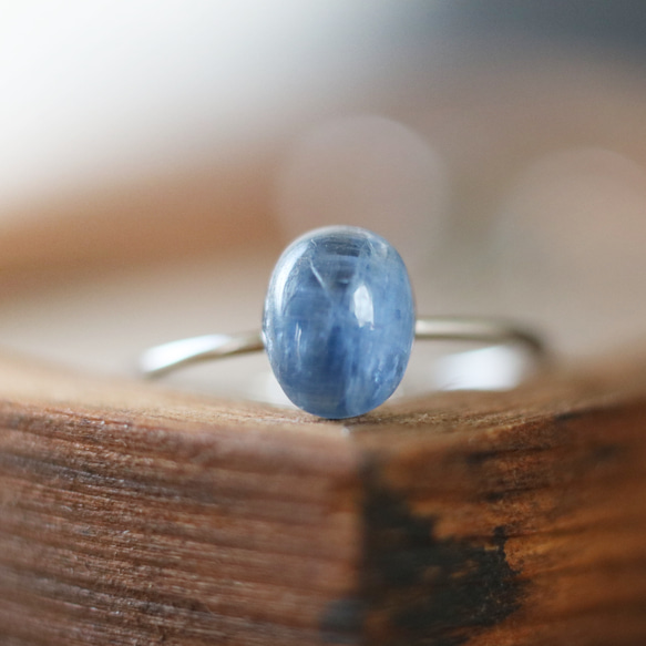 （獨一無二）藍晶石無環（8*6mm，手術不鏽鋼） 第4張的照片