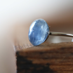 （獨一無二）藍晶石無環（8*6mm，手術不鏽鋼） 第3張的照片