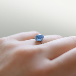 （獨一無二）藍晶石無環（8*6mm，手術不鏽鋼） 第2張的照片