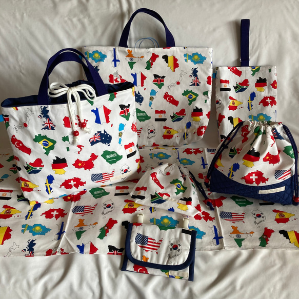 ひー様 給食セット ランチョンマット 巾着袋 絵本袋