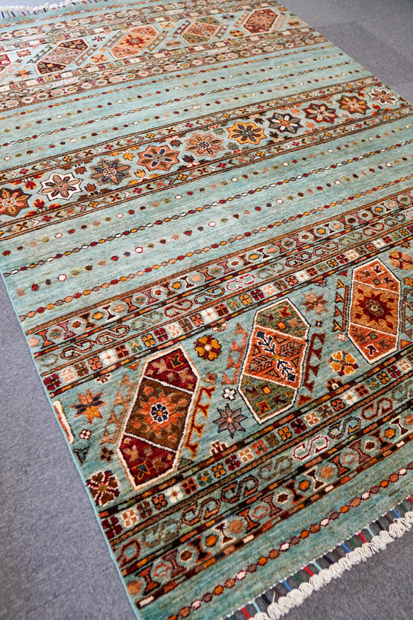 210×153cｍ アフガニスタン ガズニーウール 手織り絨毯 ペルシャ 210×153cｍ アフガニスタン