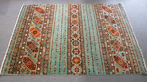 210×153cｍ アフガニスタン ガズニーウール 手織り絨毯 ペルシャ 210×153cｍ アフガニスタン