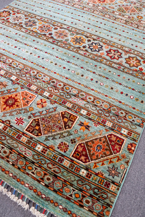 210×153cｍ アフガニスタン ガズニーウール 手織り絨毯 ペルシャ 210×153cｍ アフガニスタン