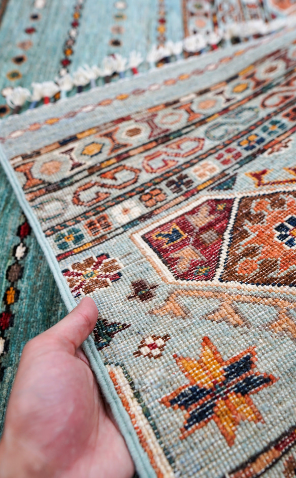 210×153cｍ アフガニスタン ガズニーウール 手織り絨毯 ペルシャ 210×153cｍ アフガニスタン