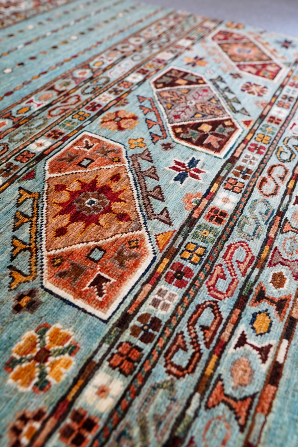 210×153cｍ アフガニスタン ガズニーウール 手織り絨毯 ペルシャ 210×153cｍ アフガニスタン