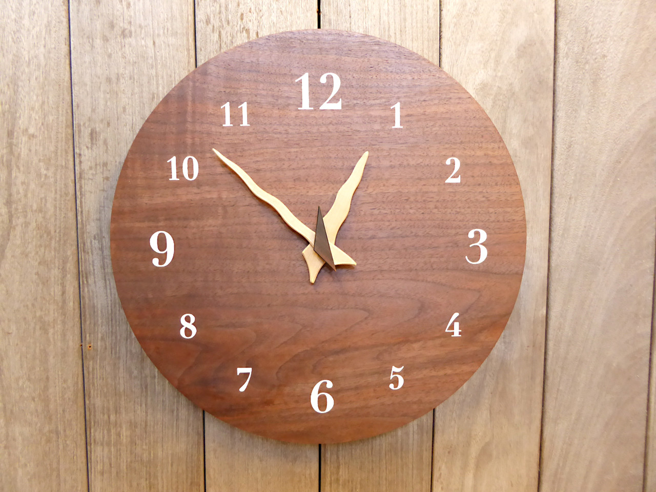 ブラックウォルナットの時計　34㎝　028s