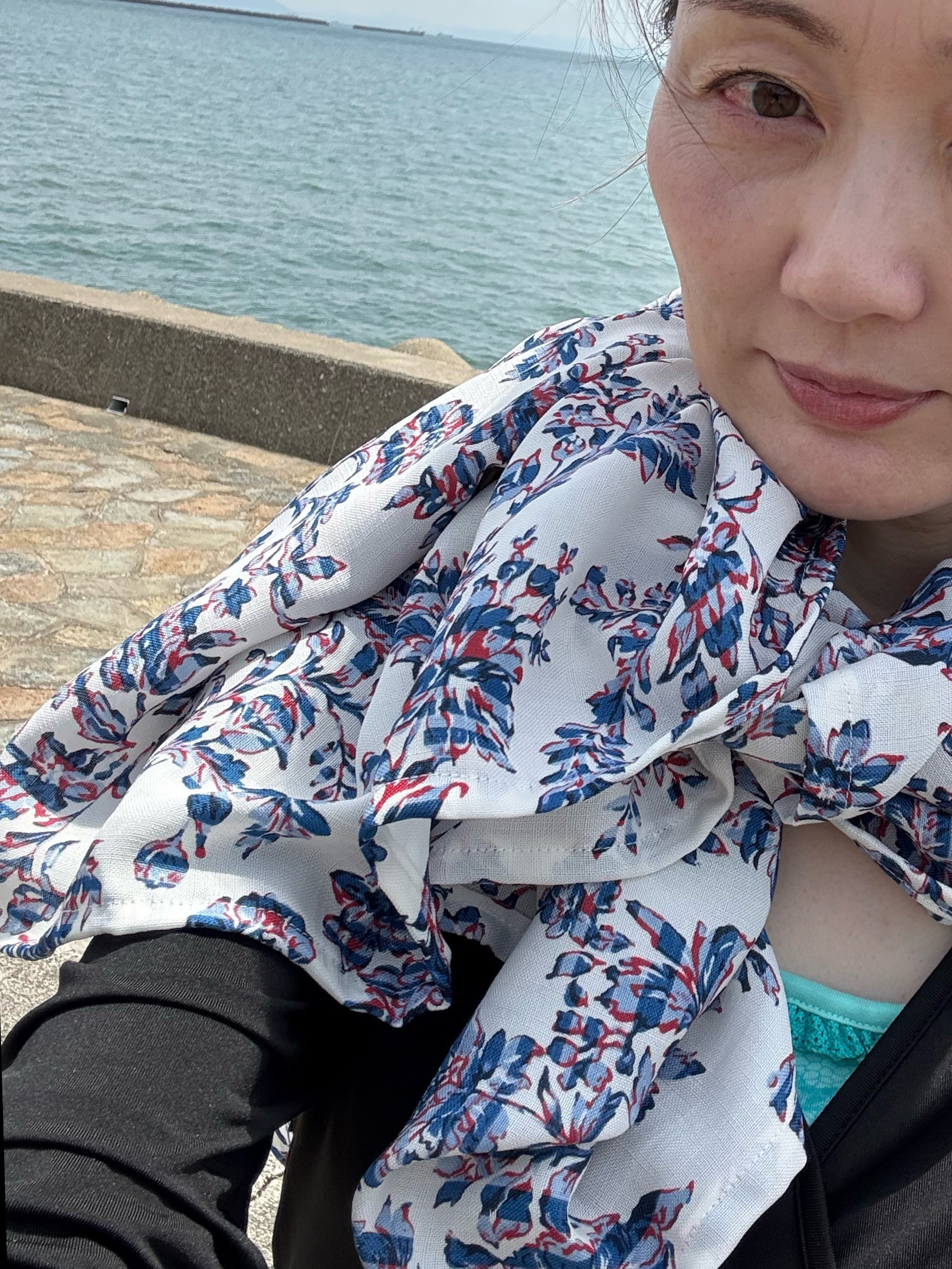 大判ボレロ　大判ストール　上品　エレガント　ボタニカル