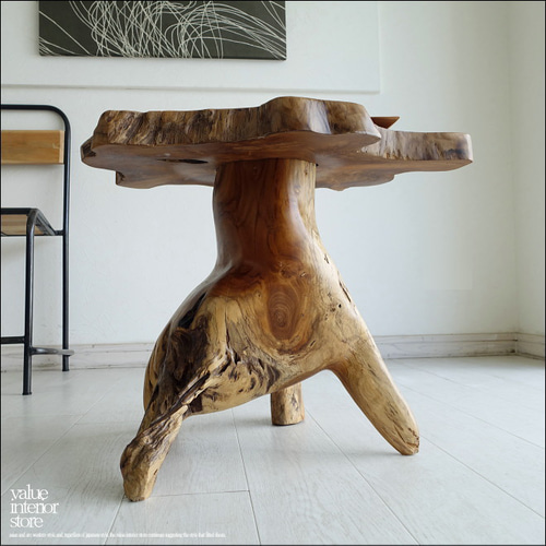 一枚板 無垢材 プリミティブサイドテーブルWN10 カフェテーブル