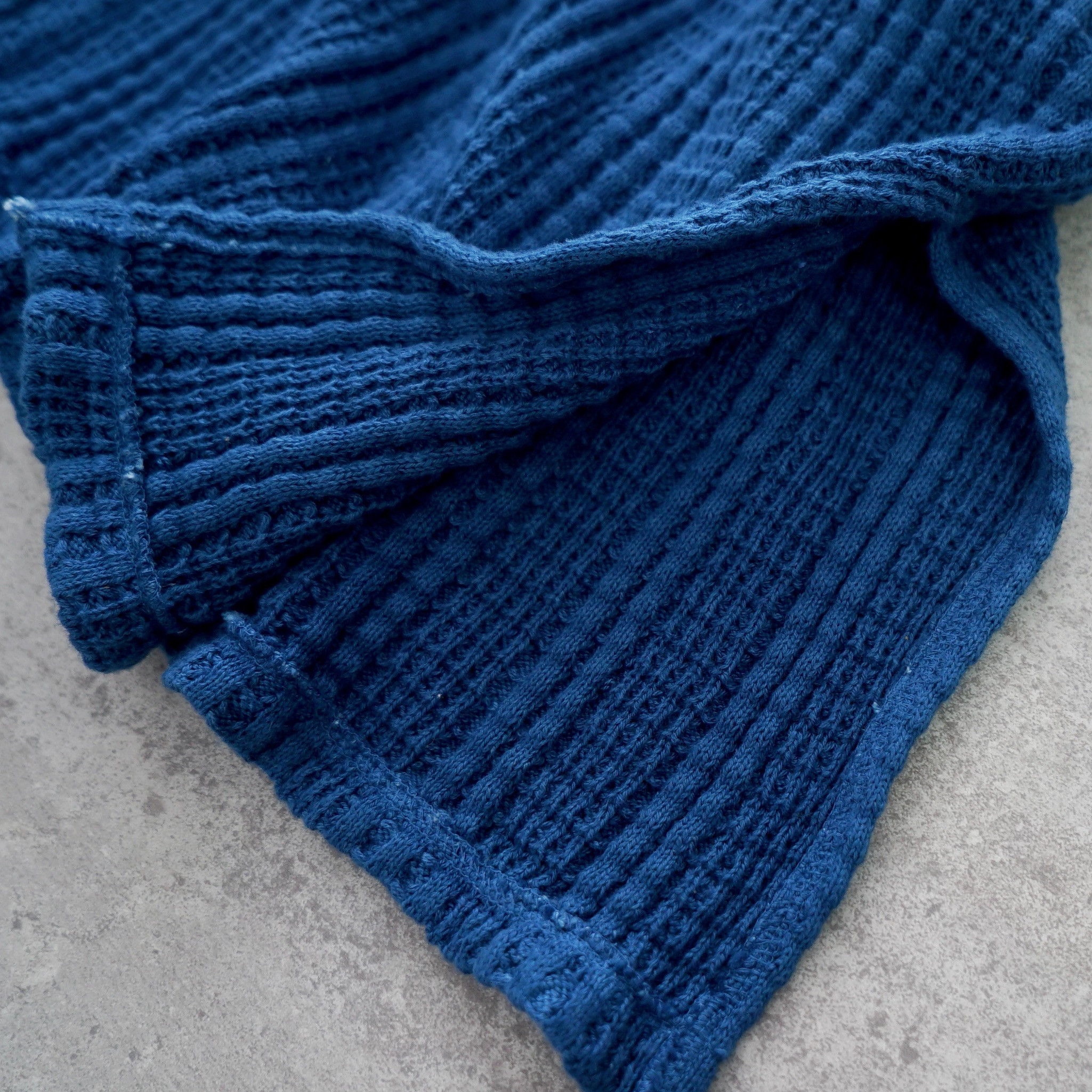 ロングカーディガン/ブルー/愛知県三河ニット