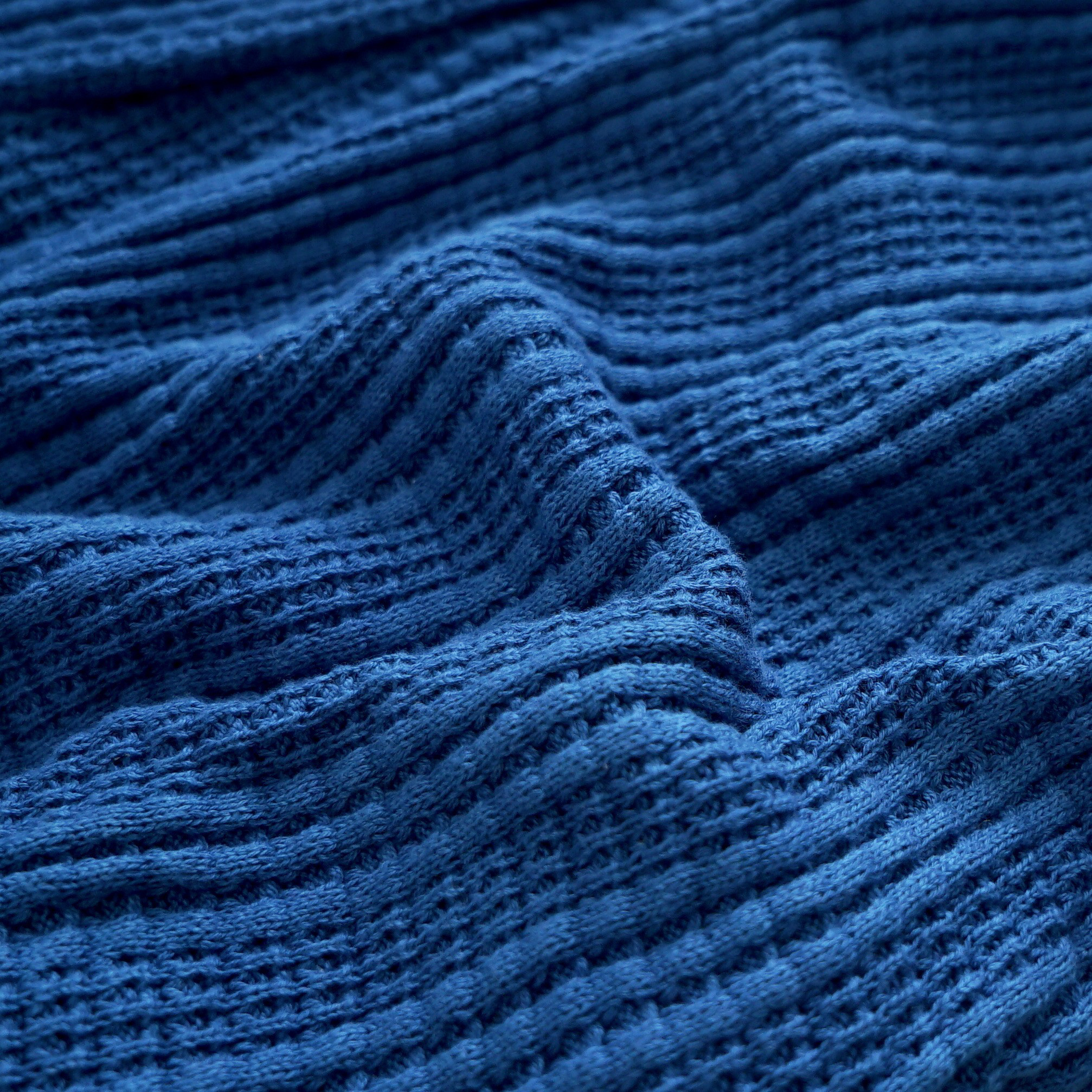 ロングカーディガン/ブルー/愛知県三河ニット