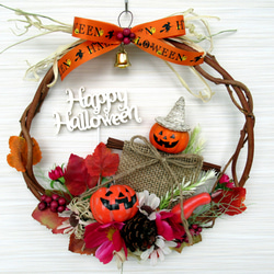 ハロウィンリース ハロウィンリース飾り 大24-1 リース kisetukazari2 通販 18170901