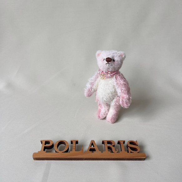 テディベア ハンドメイド ai bear 紅茶染め 手のひらサイズ 11.5