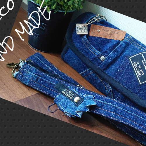 No506【DENIM✖️お財布ショルダーバッグ】やりくり財布✨デニム