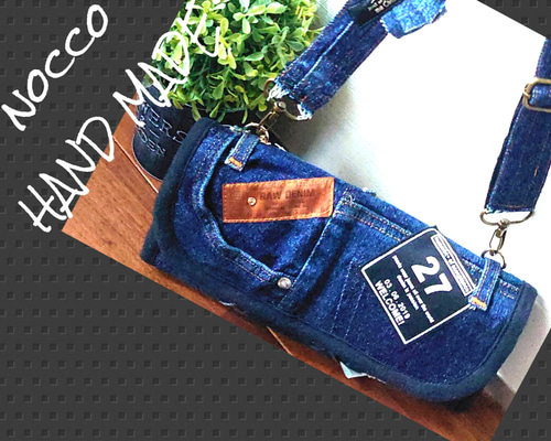 No506【DENIM✖️お財布ショルダーバッグ】やりくり財布✨デニム