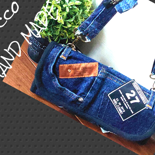 No506【DENIM✖️お財布ショルダーバッグ】やりくり財布✨デニム  