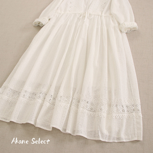 在庫のみ】☆刺繍ワンピース☆可愛いレース重ね着│ナイトドレス│森